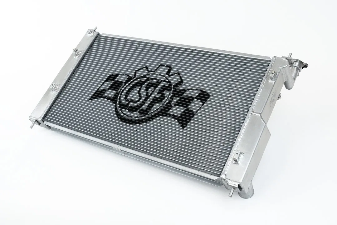 7216 – CSF RADIATOR Radiator, Two Row Smooth Satin Aluminum Core